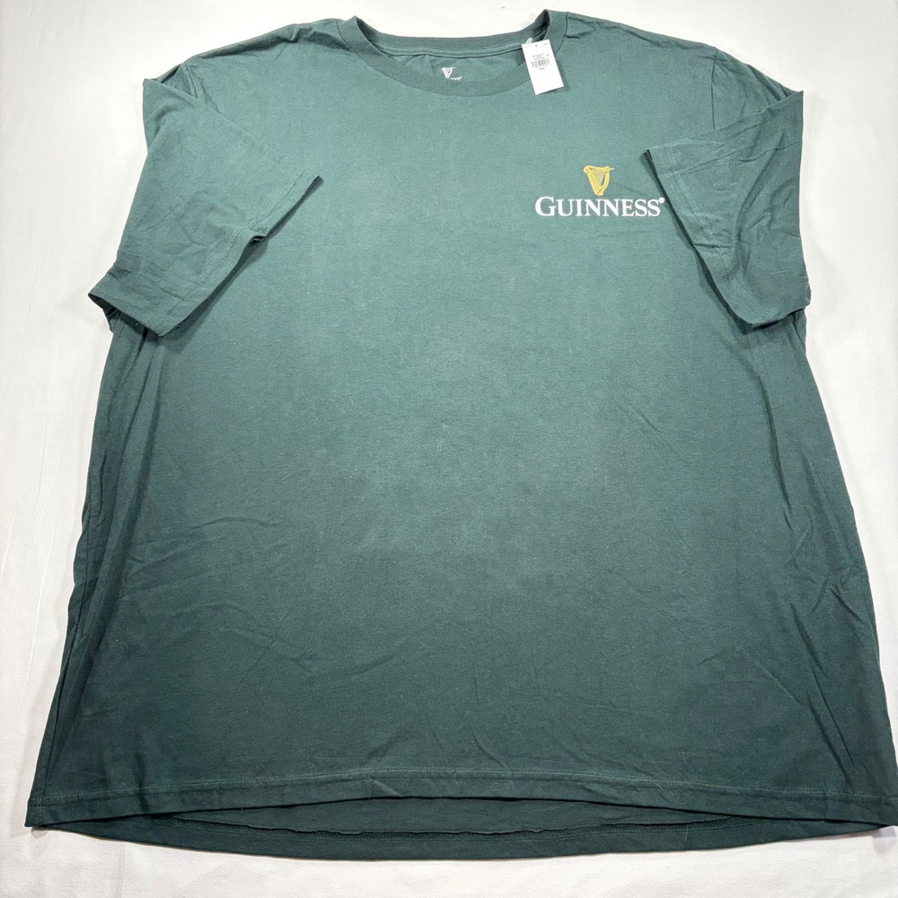 Guinness Toucan Graphic T-Shirt Mens XXL‎ Green Tshirt short sleeve NWT Unisex - Picture 2 of 6